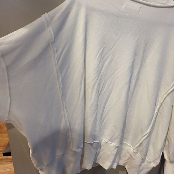 Free People Camden Sweatshirt Off White Large - Picture 6 of 8